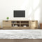 vidaXL - Tv-meubels - 2 - st - 80x35x36,5 - cm - bewerkt - hout - sonoma - eikenkleurig