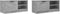 vidaXL - Tv-meubels - 2 - st - 80x35x36,5 - cm - bewerkt - hout - betongrijs