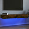 vidaXL - Tv-meubels - 2 - st - met - LED - 60x35x15,5 - cm - gerookt - eikenkleur