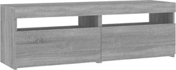 vidaXL - Tv-meubels - 2 - st - met - LED-verlichting - 60x35x40 - cm - grijs - sonoma
