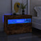 vidaXL - Tv-meubels - 2 - st - met - LED-verlichting - 60x35x40 - cm - gerookt - eiken