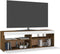 vidaXL - Tv-meubels - 2 - st - met - LED-verlichting - 60x35x40 - cm - gerookt - eiken