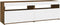 vidaXL - Tv-meubels - 2 - st - met - LED-verlichting - 60x35x40 - cm - gerookt - eiken