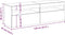 vidaXL - Tv-meubels - 2 - st - met - LED-verlichting - 60x35x40 - cm - bruineikenkleur