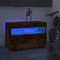 vidaXL - Tv-meubels - 2 - st - met - LED-verlichting - 60x35x40 - cm - gerookt - eiken