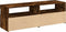 vidaXL - Tv-meubels - 2 - st - met - LED-verlichting - 60x35x40 - cm - gerookt - eiken