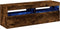 vidaXL - Tv-meubels - 2 - st - met - LED-verlichting - 60x35x40 - cm - gerookt - eiken