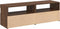 vidaXL - Tv-meubels - 2 - st - met - LED-verlichting - 60x35x40 - cm - bruineikenkleur