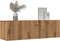 vidaXL - Tv-meubels - 2 - st - wandgemonteerd - 100x30x30 - cm - artisanaal - eiken