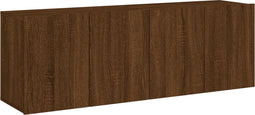 vidaXL - Tv-meubels - 2 - st - wandgemonteerd - 60x30x41 - cm - bruin - eikenkleur
