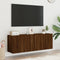 vidaXL - Tv-meubels - 2 - st - wandgemonteerd - 60x30x41 - cm - bruin - eikenkleur