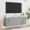vidaXL - Tv-meubels - 2 - st - wandgemonteerd - 60x30x41 - cm - grijs - sonoma - eiken