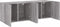 vidaXL - Tv-meubels - 2 - st - wandgemonteerd - 60x30x41 - cm - grijs - sonoma - eiken