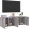 vidaXL - Tv-meubels - 2 - st - wandgemonteerd - 60x30x41 - cm - grijs - sonoma - eiken