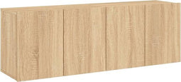 vidaXL - Tv-meubels - 2 - st - wandgemonteerd - 60x30x41 - cm - sonoma - eikenkleurig