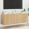 vidaXL - Tv-meubels - 2 - st - wandgemonteerd - 60x30x41 - cm - sonoma - eikenkleurig