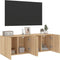 vidaXL - Tv-meubels - 2 - st - wandgemonteerd - 60x30x41 - cm - sonoma - eikenkleurig