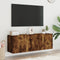 vidaXL - Tv-meubels - 2 - st - wandgemonteerd - 60x30x41 - cm - gerookt - eikenkleurig