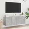 vidaXL - Tv-meubels - 2 - st - wandgemonteerd - 60x30x41 - cm - betongrijs