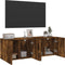 vidaXL - Tv-meubels - 2 - st - wandgemonteerd - 60x30x41 - cm - gerookt - eikenkleurig