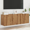 vidaXL - Tv-meubels - 2 - st - wandgemonteerd - 60x30x41cm - artisanaal - eikenkleur