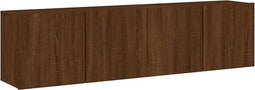 vidaXL - Tv-meubels - 2 - st - wandgemonteerd - 80x30x41 - cm - bruin - eikenkleur
