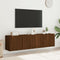 vidaXL - Tv-meubels - 2 - st - wandgemonteerd - 80x30x41 - cm - bruin - eikenkleur