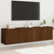 vidaXL - Tv-meubels - 2 - st - wandgemonteerd - 80x30x41 - cm - bruin - eikenkleur