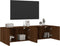 vidaXL - Tv-meubels - 2 - st - wandgemonteerd - 80x30x41 - cm - bruin - eikenkleur