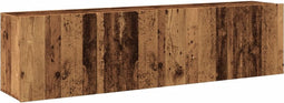 vidaXL - Tv-meubels - 2 - st - wandgemonteerd - 80x30x41 - cm - oud - houtkleurig