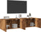 vidaXL - Tv-meubels - 2 - st - wandgemonteerd - 80x30x41 - cm - oud - houtkleurig