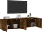 vidaXL - Tv-meubels - 2 - st - wandgemonteerd - 80x30x41 - cm - gerookt - eikenkleurig