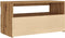 vidaXL - Tv-meubels - met - LED - 2 - st - bewerkt - hout - artisanaal - eiken