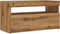 vidaXL - Tv-meubels - met - LED - 2 - st - bewerkt - hout - artisanaal - eiken