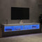 vidaXL - Tv-meubels - met - LED-verlichting - 2 - st - 100x30x30 - cm - wit