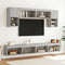 vidaXL - Tv-meubels - met - LED-verlichting - 2 - st - 100x30x30 - cm - grijs - sonoma