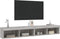 vidaXL - Tv-meubels - met - LED-verlichting - 2 - st - 100x30x30 - cm - grijs - sonoma