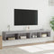 vidaXL - Tv-meubels - met - LED-verlichting - 2 - st - 100x30x30 - cm - grijs - sonoma