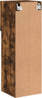 vidaXL - Tv-meubels - met - LED-verlichting - 2 - st - 30,5x30x90 - cm - gerookt - eiken