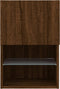 vidaXL - Tv-meubels - met - LED-verlichting - 2 - st - 40,5x30x60 - cm - bruineiken