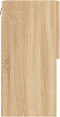 vidaXL - Tv-meubels - met - LED-verlichting - 2 - st - 40,5x30x60 - cm - sonoma - eiken