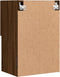 vidaXL - Tv-meubels - met - LED-verlichting - 2 - st - 40,5x30x60 - cm - bruineiken