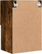 vidaXL - Tv-meubels - met - LED-verlichting - 2 - st - 40,5x30x60 - cm - gerookt - eiken