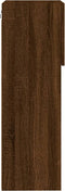 vidaXL - Tv-meubels - met - LED-verlichting - 2 - st - 40,5x30x90 - cm - bruineiken