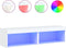vidaXL - Tv-meubels - met - LED-verlichting - 2 - st - 60x30x30 - cm - wit