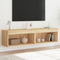 vidaXL - Tv-meubels - met - LED-verlichting - 2 - st - 60x30x30 - cm - sonoma - eiken