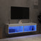 vidaXL - Tv-meubels - met - LED-verlichting - 2 - st - 60x30x30 - cm - wit