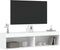 vidaXL - Tv-meubels - met - LED-verlichting - 2 - st - 60x30x30 - cm - wit