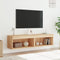 vidaXL - Tv-meubels - met - LED-verlichting - 2 - st - 60x30x30 - cm - sonoma - eiken