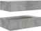 vidaXL - Tv-meubels - met - LED-verlichting - 2 - st - 60x35x15,5 - cm - betongrijs